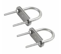 Stainless Steel U Clamp Bolt, 2 Pack M4-M12 for Building Installations Mechanical Parts Connection Cehicles Ships(M10*135)