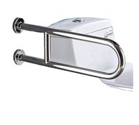 Stainless Steel U Shaped Grab Bar for Shower Polished Chrome Bathroom Support Rail Wall Mounted Handrail for Elderly and Disabled Anti Skid Handle Bars