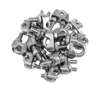 Stainless Steel U-Type Cable Clamp 1-10pcs, M3 & M5 Wire Rope Clip U-Bolt Saddle Fastener, Anti-Rust Hardware Tool for Clothesline, Outdoor & DIY(M5-1PCS)