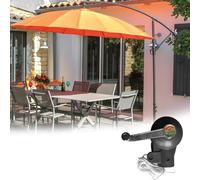 Stainless Steel Umbrella Crank Handle for Outdoor Patio & Beach Umbrellas | Modern Central Pole Design | & Easy to Use
