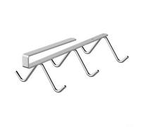 Stainless Steel Under Cabinet Mug Hooks, Space Saving Cup Holder for Easy Kitchen Organization and Clutter Management (26CM)