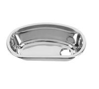 Stainless Steel Undermount Single Oval Bowl Bathroom Sink, 12.8x6.89x4.53 Inch Flush Mounted Stainless Steel Bathroom Sink with 40mm Drain Hole, RV Bar Sinks for Boat Motorhome