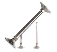 Stainless Steel Undermount Sink Brackets, Stainless Steel Sink Support Legs Adjustable Height No Drill Repair Kit Multiple Sizes(Height 46 60cm(18" 23.6"))