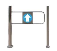 Stainless Steel Unidirectional Swing Gate, Walk-Through Door for Supermarkets, Libraries, Restaurants & Shopping Malls, Directional Access Control Solution