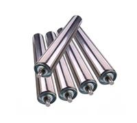 Stainless Steel Unloading lley Rollers 5 PackReplacement for 404 Inch Conveyor Systems Ideal for Factories & DIY Projects Diameter 25MM Durable & Efficient