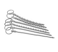 Stainless Steel Urethral Beads Sounding Massager Insert Catheter Penis Plug Urethra Dilator Male Gay Stimulator Sex Toys for Men(350mmX6mm-8mm)
