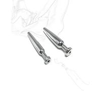 Stainless Steel Urethral Dilators Hollow Metal Catheter Ball Sounding Penis Plug Urethral Dilator Urethral Stimulation Prince Scepter Masturbation Erotic Sex Toy for Men(Two)
