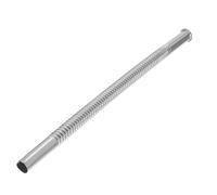 Stainless Steel Urinal Flush Pipe for Valve Connections | Corrugated One-piece Build, Polished Inner Wall, Silver Finish, for Public Restrooms and Maintenance