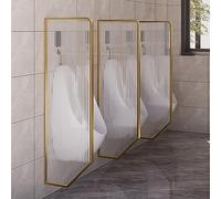 Stainless Steel Urinals Urinal Divider Screen Panel Toilet Partition, Wall-Mounted Men's Urinal Privacy Screen, Urinal Baffle Public Toilet, Room Divider Partitions Separator Decorative Pane