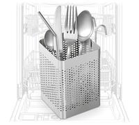 Stainless Steel Utensil Holder for Kitchen Counter Dishwasher Chopstick Basket for Countertop Chopstick Spoon Spatula Holder Dryer Rack Utensil Caddy for Kitchen Counter Utensils Holder for Dish Rack