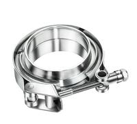 Stainless Steel V-Band Clamp V-Band Clamp Car Turbo Exhaust Pipe Male Female Flange 304 Stainless Steel Multiple Sizes(2inch)