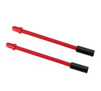 Stainless Steel V Brake Pipe Soft Flexible Durable Bicycle Cable Guide for Mountain Bike Folding Bike Front Rear Brakes Black Red Silver 1 Pair (Red)