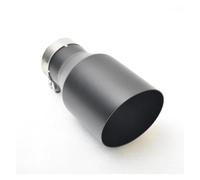 Stainless Steel Veahicle Refitting Universal Black Muffler Tail Throat Car Modification In63mm 3.2 4.5inches Exhaust Tip Car Exhaust Tip(76MM IN-115MM OUT)