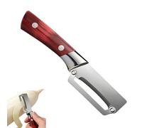 Stainless Steel Vegetable Peeler with Wooden Handle, Multi-Functional Vegetable Peeler for Kitchen, Ergonomic Potato Peeler & Fruit Slicer, Kitchen Use (1 Pack)