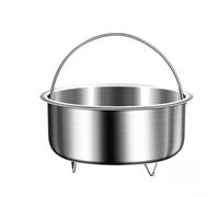 Stainless Steel Vegetable Steamer Basket | 304 Food GRADEs Metal Steaming Insert with Handle and Feet for Pot | Pan | Electric Cooker | Cooking Vegetables | Seafood |(D)