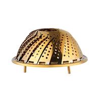 Stainless Steel Vegetable Steamer Basket Steamer Basket Folding Steamer Insert for Veggie Fish Seafood Cooking, Expandable to Fit Various Size Pot (5.98" to 10.4") -Gold
