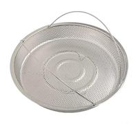Stainless Steel Vegetable Steamer Basket with Handle - Expandable Veggie Steaming Rack for Pots 22.5cm(22.5 cm)