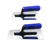 Stainless Steel Venetian Plaster Trowel 2 PC (Small: 200mm x 80mm & Medium: 240mm x 100mm) Paint Plastering Finishing Hand Tools