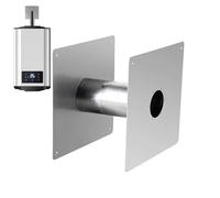 Stainless Steel Vent Walls Thimbles - 2.36 Inch Fireproof Double Home Wall Thimble, Adjustable Thickness | Direct-Temp Insulated Wall Thimble for Indoor Water Heater Pellet Stove Installation Safe