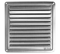 Stainless Steel Ventilation Grille - 155 x 155 mm - Vent Grille - Slatted Grille