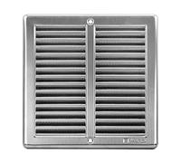 Stainless Steel Ventilation Grille 200 x 200 mm with Slats