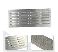 Stainless Steel Venting Panel for Masonry Fire Pits Outdoor Kitchens Grills - 13.5 X 5.25 Contained in Rust-Resistant Air Circulation Exhaust Panel 304 Grade Silver (1-Pack)