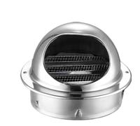 Stainless Steel Vents,Exhaust Fan Cover,Grill Metal Round Wall Gravity Flap Cover.