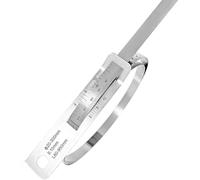 Stainless Steel Vernier Ruler, Dual Scale Circumference and Diameter Measuring Tape, High Precision, 20-3300mm, Ideal for Trees, Tires, and Pipes
