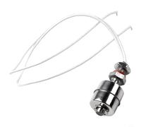 Stainless Steel Vertical Float Switch for Liquid Level Control - 10W / 100V DC / 0.5A / -30°C to +125°C - Compatible with Water Treatment, Drainage &