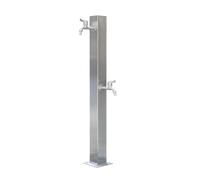 Stainless Steel Vertical Garden Water Column - Outdoor Antifreeze Spigot Tap for Garden Farm & Backyard Irrigation - 32in Floor Mount Hose Connector (80cm)