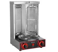 Stainless Steel Vertical Kebab Grill - Commercial Doner Meat Roaster, BBQ Broiler Machine for Restaurants & Home Cooking, Perfect for Delicious Meat Preparation