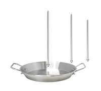 Stainless Steel Vertical Skewer - Pastor Tacos Rotisserie Stand, BBQ Grill Spiedini Rack, Brasilia Barbecue Machine | Durable Meat Holder Accessories for Sausages, Kebabs and Dishes a