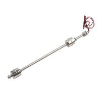 Stainless Steel Vertical Water Level Sensor Float Switch, Tank Liquid Level Controller for Pump Alarm, High Temp PTFE Wire, Reversible 240V AC, Industrial Grade(300mm)