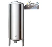 Stainless Steel Vertical Well Pump Pressurized Water Storage Tank, High Capacity for Efficient Water Pressure Management in Residential and Agricultural Use