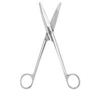 Stainless Steel Veterinary Scissors 18cm Curved Round Tip Animal Grooming Shears Professional Pet Farm Scissor Durable Household Tool