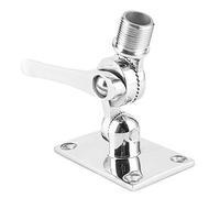 Stainless Steel VHF Antenna Ratchet Mount with DualAxle Adjustable Base for Marine Boats - 1"14 Thread