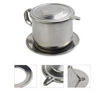 Stainless Steel Vietnamese Coffee Drip Pot Filter Cup for Portable Brewing of Drip Coffee, Suitable for Home, Office, Travel and Outdoor Use (100ML)