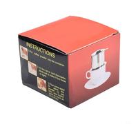 Stainless Steel Vietnamese Coffee Pot 50ml/100ml Drip Filter for Traditional Brew | Moka Compatible | Silver