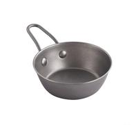 Stainless Steel Vintage Silver Sauce Dish, Stackable Dipping Plate for Snacks and Condiments, Elegant Tableware for Home Dining and Camping(12cm)