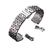 Stainless Steel Wacth Strap 12mm 14mm 16mm 18mm 20mm 22mm 24mm 26mm WristBand(Silver,20mm)