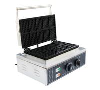 Stainless Steel Waffle Iron Maker 10 Grid Non-stick Pan Commercial Machine 1500W 50~300℃ Easy To Clean