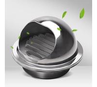 Stainless Steel Wall Air Vent Round Ø 3"/4.5"/6.1"/9.2"/11.4" Exhaust Grille Louvered Vent With Screen Mesh Preventheadwinds And Rain, Vent Cap For Itchen Bedroom Bathroom Office, 9.8 inch(250 mm)