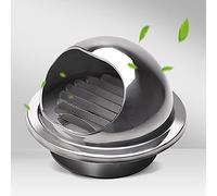 Stainless Steel Wall Air Vent Round Ø 3"/4.5"/6.1"/9.2"/11.4" Exhaust Grille Louvered Vent With Screen Mesh Preventheadwinds And Rain, Vent Cap For Kitchen Bedroom Bathroom Office Etc