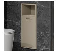 Stainless Steel Wall Double-Layer Bathroom Shelf 30x50x14cm Built-In Storage for Toiletries Modern Space-Saving and Stylish Bath Accessory