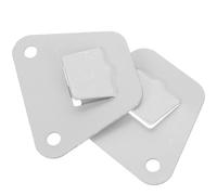 Stainless Steel Wall Fan Mounting Bracket Silver with Fastening Screws | Heavy Duty Support for Oscillating Models, Broad Compatibility, Includes Expansion Plugs, Suitable for Wood Walls, Shops