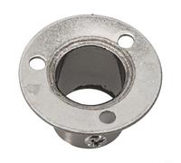 Stainless Steel Wall Flange Designed for Round Tube Fixation Using Standard Locking Screw Assembly Method (22mm)