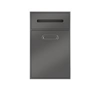 Stainless Steel Wall for Bathroom Double Shelf with Bin Tile-Free 86x40x14 cm Grey & White - Ideal for Home & Hotel Storage Solutions