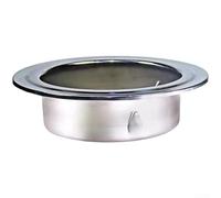 Stainless Steel Wall Hole Cover, 9.4x9.4cm to 13.8x13.8cm, Air Outlet Pipe Protector, Secure Hook Fixation Design, Rust Resistant Decorative Trim for Gas Water Heater Installation(100 Mm)