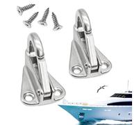 Stainless Steel Wall Hooks - Marine Stainless Steel Spring Hook | Boat Buckle Accessories, Engineering Safety Hardware for Kitchen RV Bathroom Shower Room Garage Apartment
