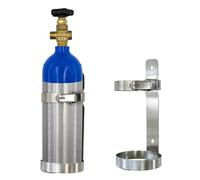 Stainless Steel Wall Mount Oxygen Tank Holder for 2-4L Propane Cylinders, Secure Storage Rack & Bracket for Home & Hospital Gas Bottle Regulator, Durable Fixed Design
